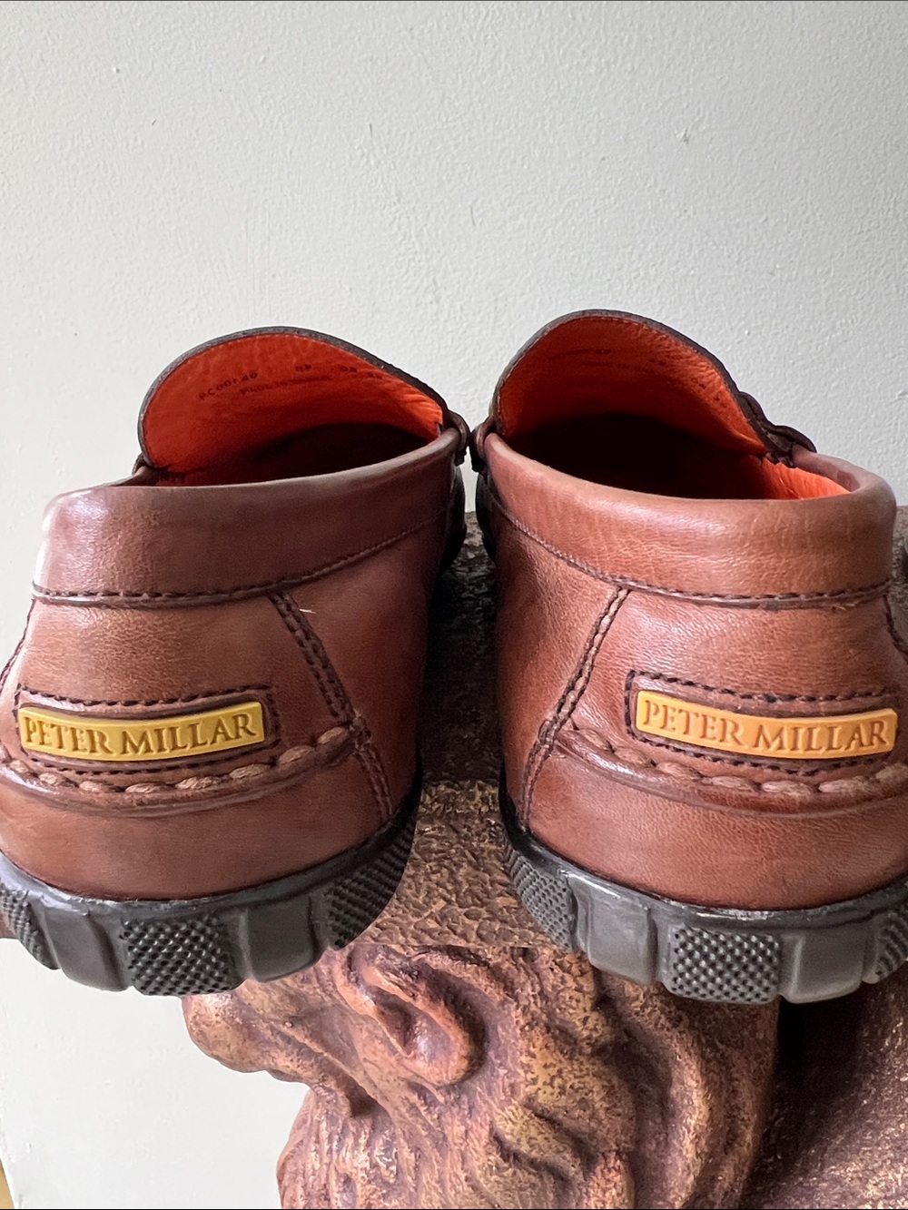 Peter Millar Chestnut Leather horse Bit loafers Slip-Ons - Picture 11 of 11